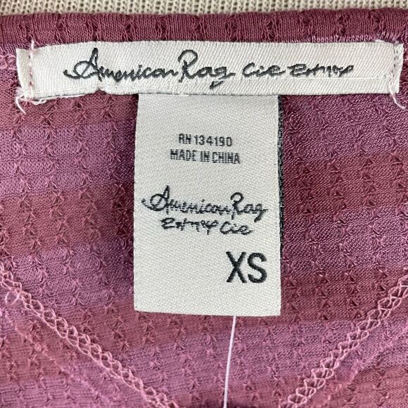 NWT American Rag Long Sleeve V-Neck Top Size XS - Picture 7 of 9